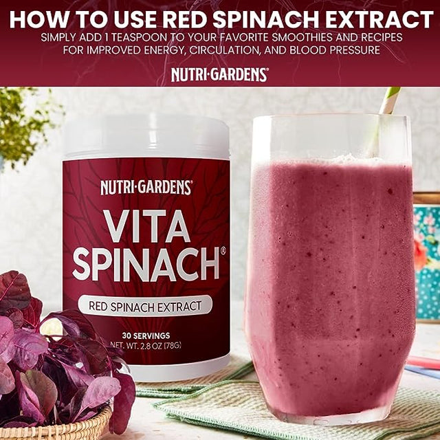 VITA SPINACH® Red Spinach Extract Supplement Nutrigardens